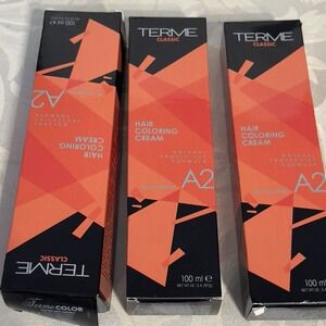 Lot 3 Light Chestnut 5.23 Hair Color Cream TERME CLASSIC With Ceramide A2 Sealed